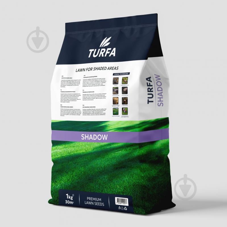 Смесь семян TURFA газонная трава Теневая 4 кг - фото 3 Смесь семян TURFA газонная трава Теневая 4 кг - фото 3