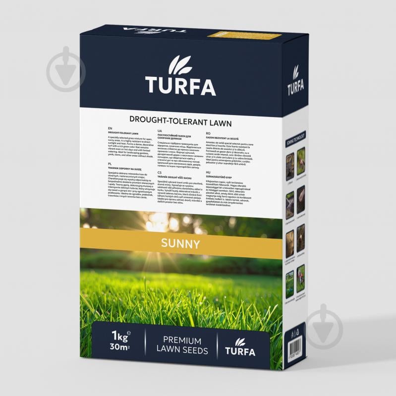 Смесь семян TURFA газонная трава Засухоустойчивая 1 кг - фото 3