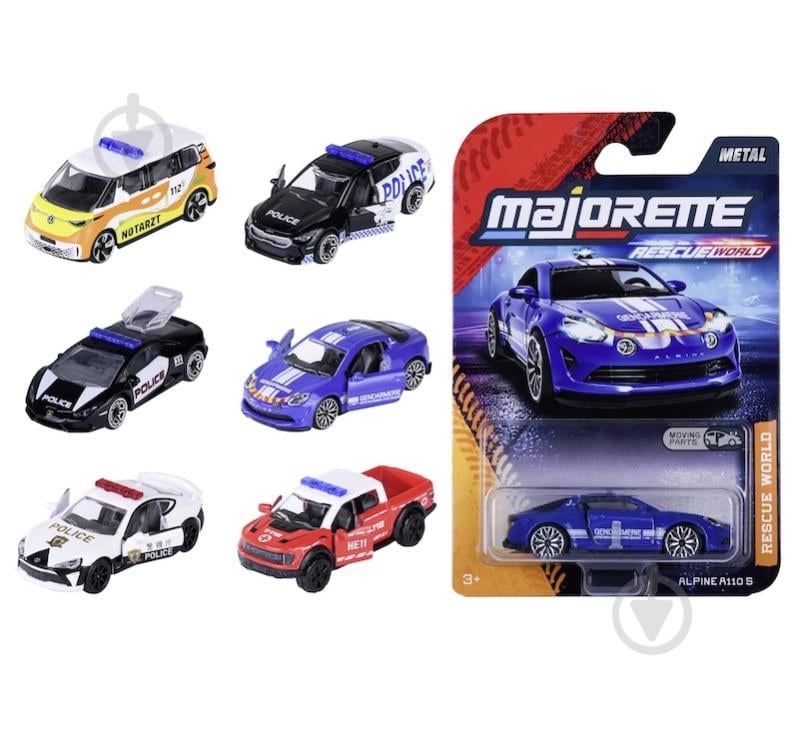 Машинка Majorette Світ порятунку 7,5 см 1:64 8503100001 - фото 1 Машинка Majorette Світ порятунку 7,5 см 1:64 8503100001 - фото 1