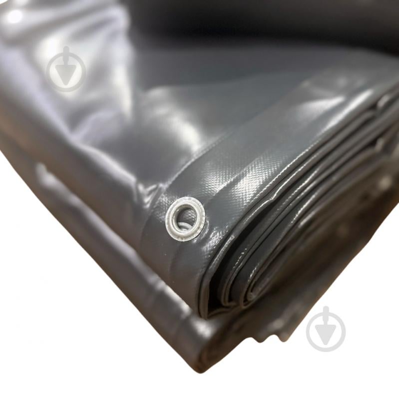 Тент универсальный Техно Тент Плюс водонепроницаемый ПВХ 650 г/м² с люверсами 2,40х4 м графит - фото 2 Тент универсальный Техно Тент Плюс водонепроницаемый ПВХ 650 г/м² с люверсами 2,40х4 м графит - фото 2