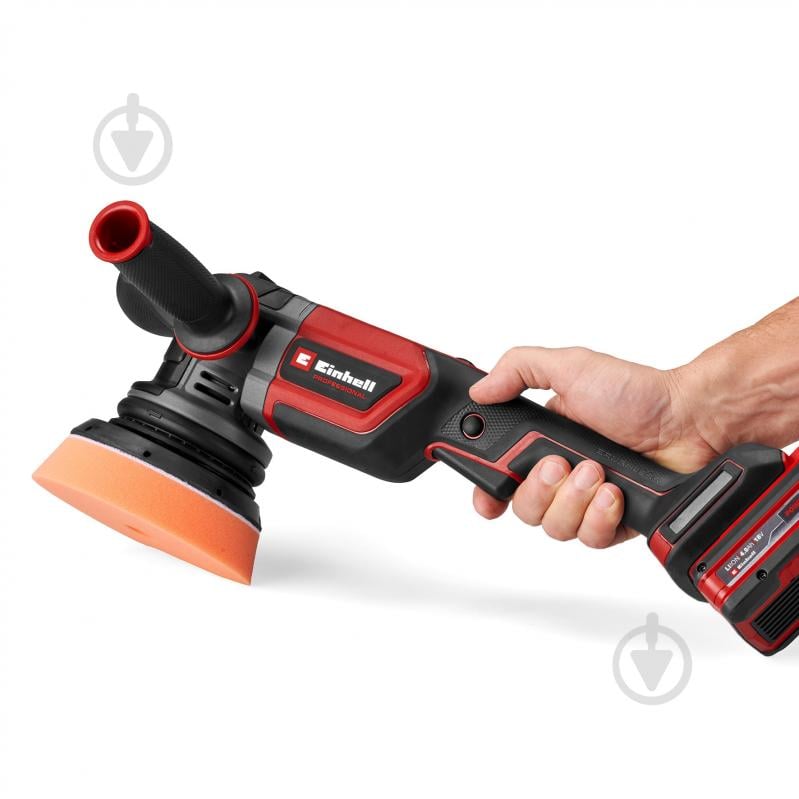 Полірувальна машина акумуляторна Einhell Professional PXC CP-EP 18/125 Li BL - Solo 2093330 - фото 5 Полірувальна машина акумуляторна Einhell Professional PXC CP-EP 18/125 Li BL - Solo 2093330 - фото 5