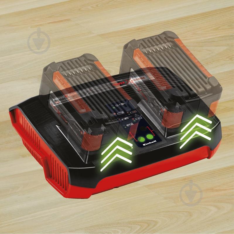 Зарядний пристрій Einhell на два акумулятора PXC Power-X-Twincharger 4 A 4512161 - фото 8