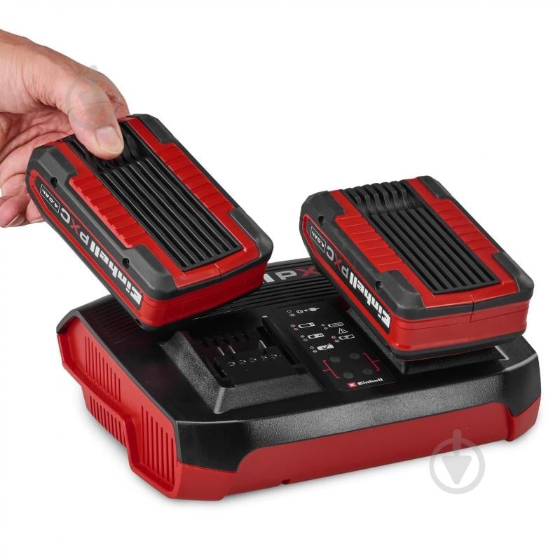 Зарядний пристрій Einhell на два акумулятора PXC Power-X-Twincharger 4 A 4512161 - фото 4