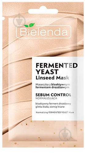 Маска для обличчя Bielenda Fermented Yeast Linseed Mask 8 г 1 шт. - фото 1