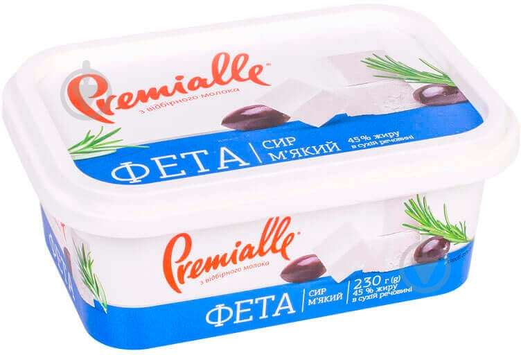 Сыр ТМ Premialle Фета 45% 230г - фото 1 Сыр ТМ Premialle Фета 45% 230г - фото 1