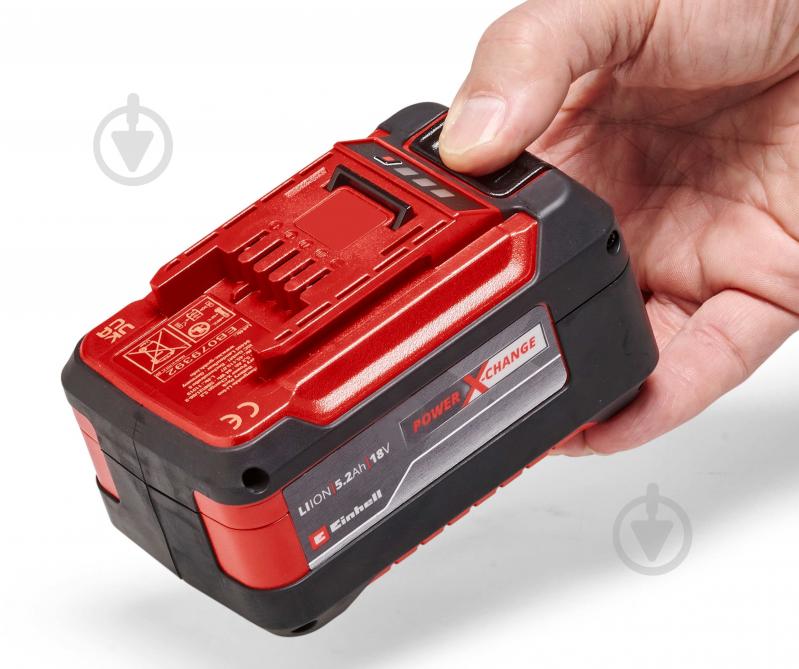 Акумуляторна батарея і зарядний пристрій Einhell 18,0V 5,2Ah PXC Starter Kit 4512147 - фото 5 Акумуляторна батарея і зарядний пристрій Einhell 18,0V 5,2Ah PXC Starter Kit 4512147 - фото 5