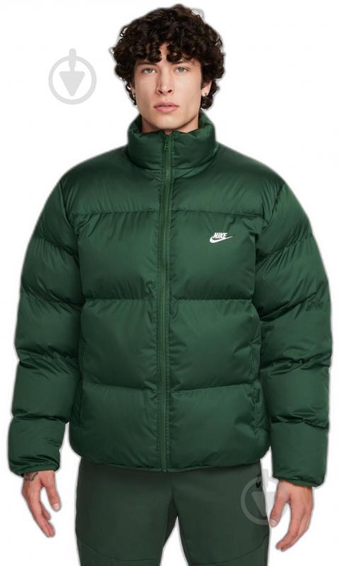 Куртка мужская Nike M NK TF CLUB PUFFER JKT FB7368-323 р.XL зеленая - фото 1