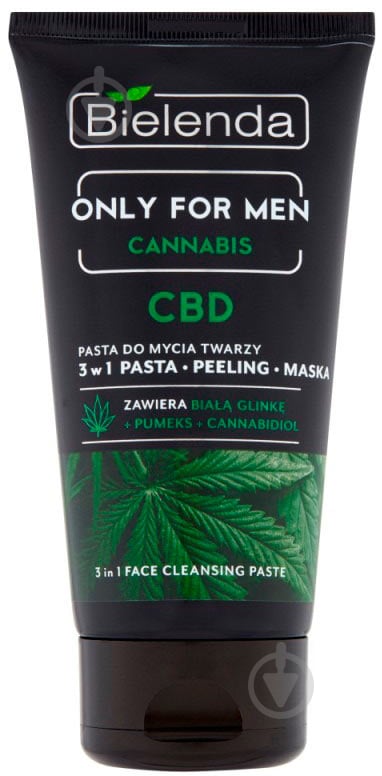 Паста Bielenda Only For Men 3 in1 Face Cleansing Paste 150 г 1 шт. - фото 1