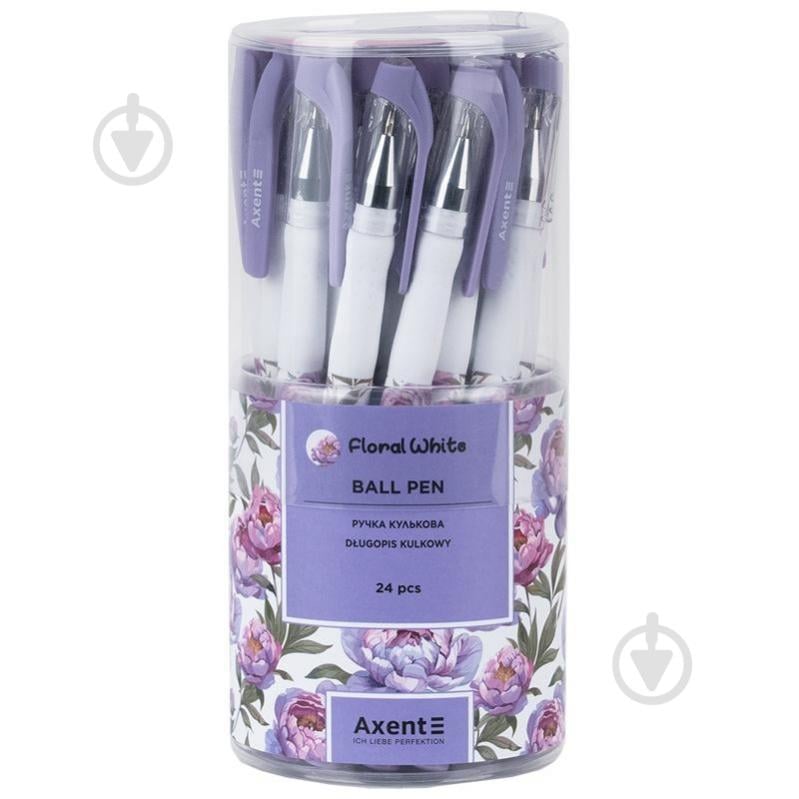 Ручка шариковая Axent 1049-43-A Floral White - фото 3