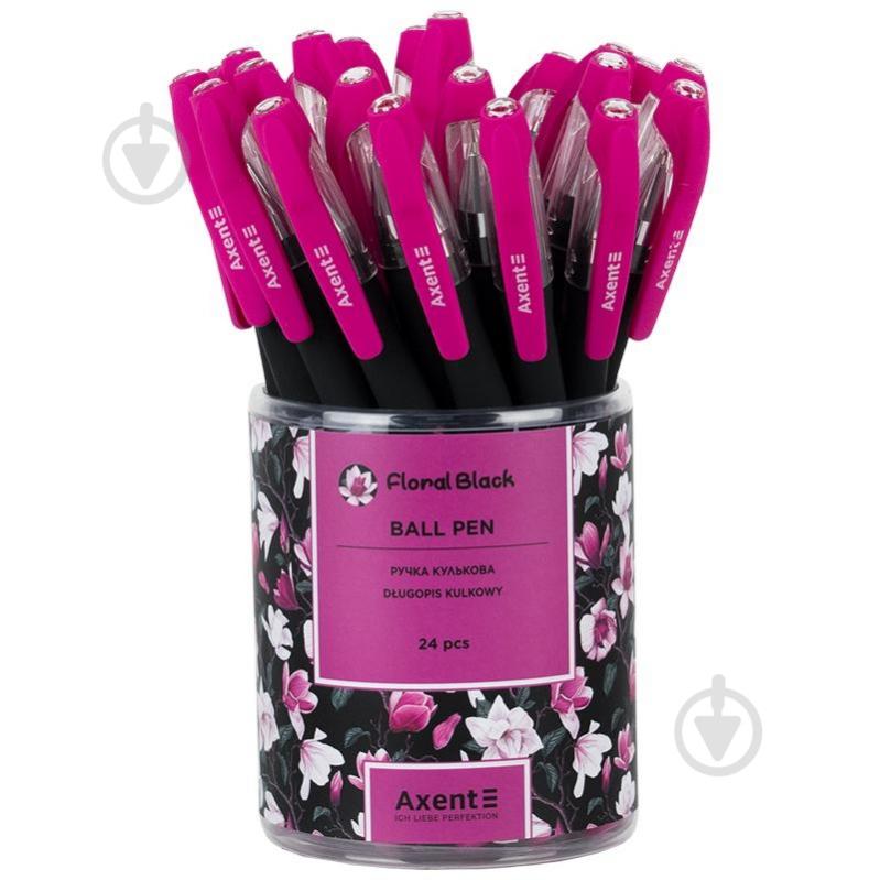 Ручка шариковая Axent 1049-44-A Floral Black - фото 2