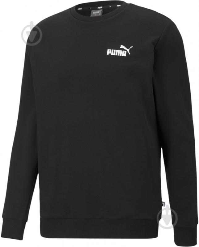 Світшот Puma ESS Small Logo Crew 58668401 р. M чорний - фото 1