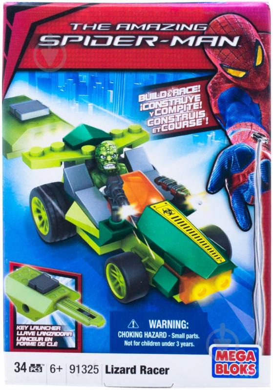 Конструктор Mega Bloks Spider-Man транспорт Лизарда 91325 - фото 1