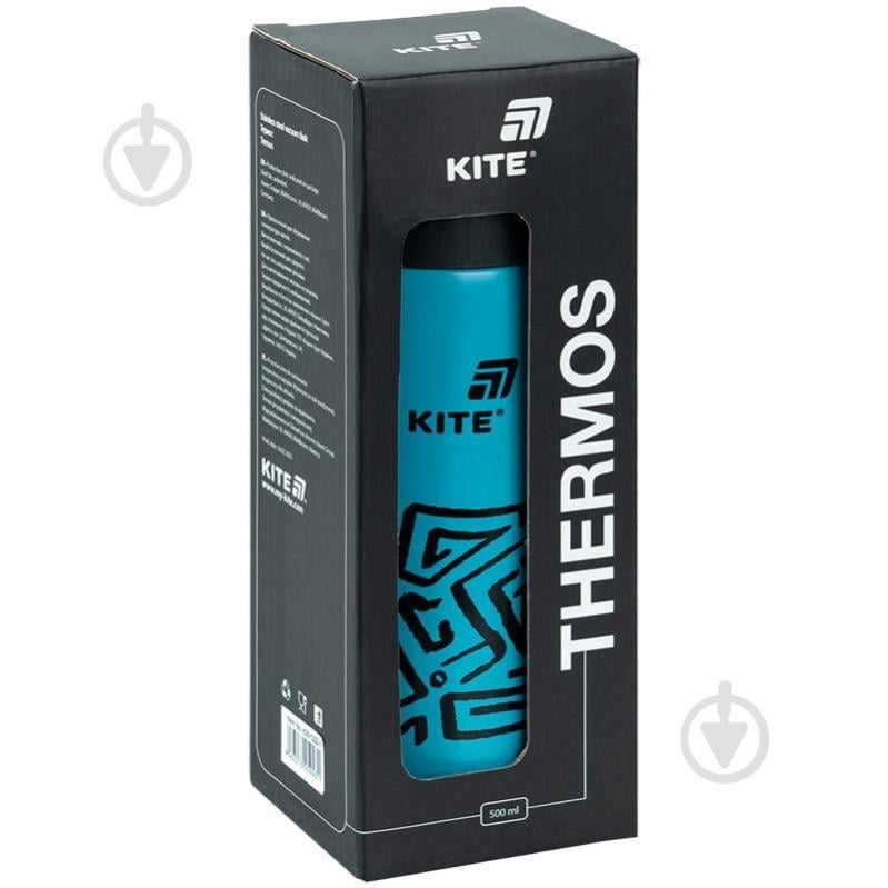 Термос KITE 1222-1 500 мл темно-бирюзовый - фото 5 Термос KITE 1222-1 500 мл темно-бирюзовый - фото 5