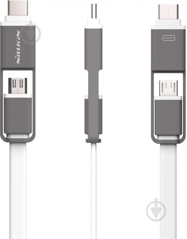 Кабель NILLKIN USB – microUSB + Apple Lightning 1.2 м (6286485) - фото 1