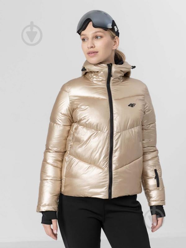 Куртка жіноча демісезонна 4F WOSKI JACKET KUDN004 H4Z22-KUDN004-74S р.XS золота - фото 1