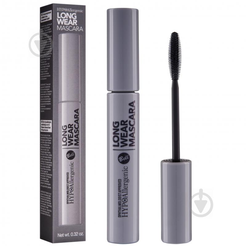 Туш для вій Bell Cosmetics HypoAllergenic Long Wear Black 9 мл - фото 1