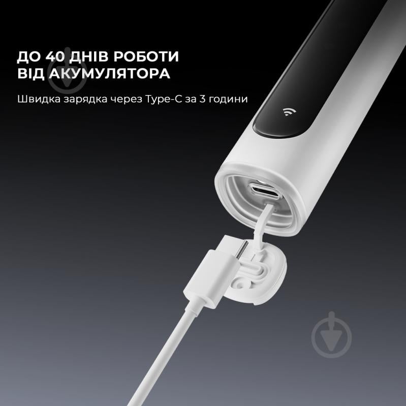 Электрическая зубная щетка Oclean X Pro 20 Electric Toothbrush White - фото 11 Электрическая зубная щетка Oclean X Pro 20 Electric Toothbrush White - фото 11
