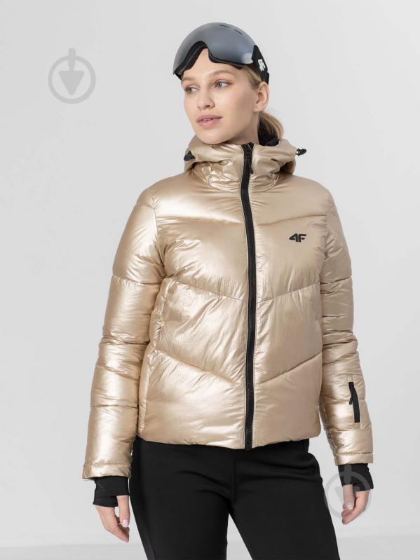 Куртка жіноча демісезонна 4F WOSKI JACKET KUDN004 H4Z22-KUDN004-74S р.M золота - фото 1