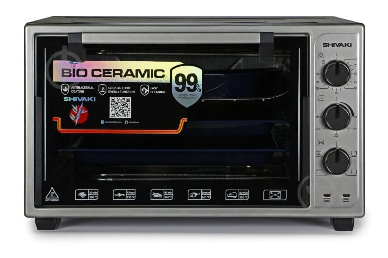 Електрична піч Shivaki MD 3618 L" GREY-BLACK - фото 1