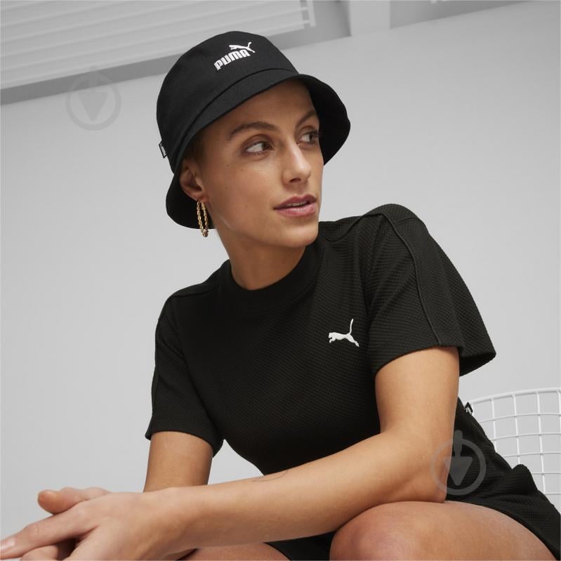 Панама Puma ESS NO 1 LOGO BUCKET HAT 02536501 р.L-XL черный - фото 3