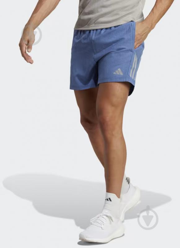 Шорты Adidas HR6615 р. S голубой - фото 1