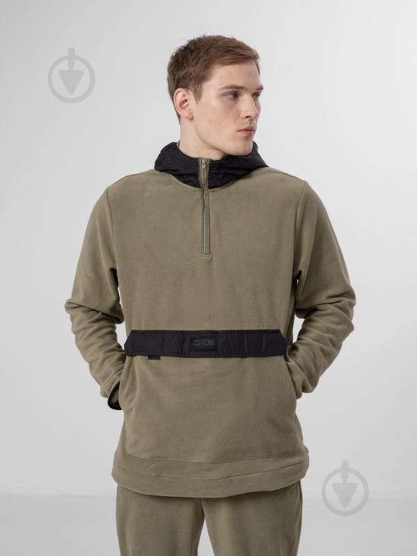 Джемпер 4F FLEECE PLM011 H4Z22-PLM011-43S р. M оливковий - фото 1