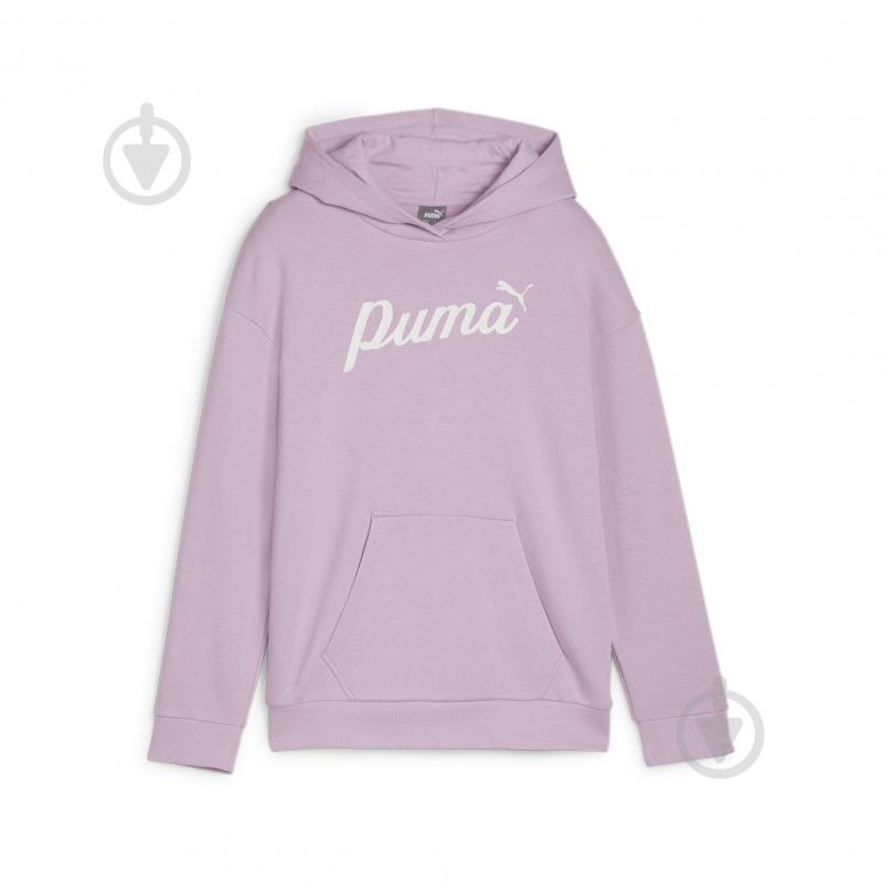 Джемпер Puma ESS+ SCRIPT HOODIE TR G 67940360 р.176 рожевий - фото 1