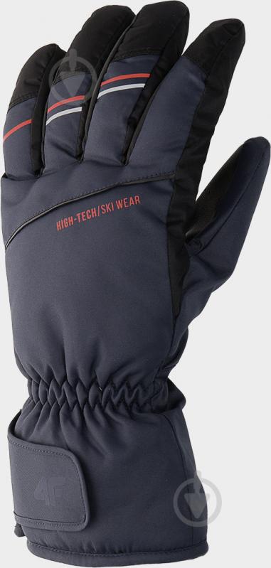 Рукавички 4F SKI GLOVES REM002 H4Z22-REM002-31S р. XL чорний - фото 1