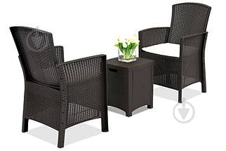 Комплект мебели Bica 2 кресла и стол черный - фото 2