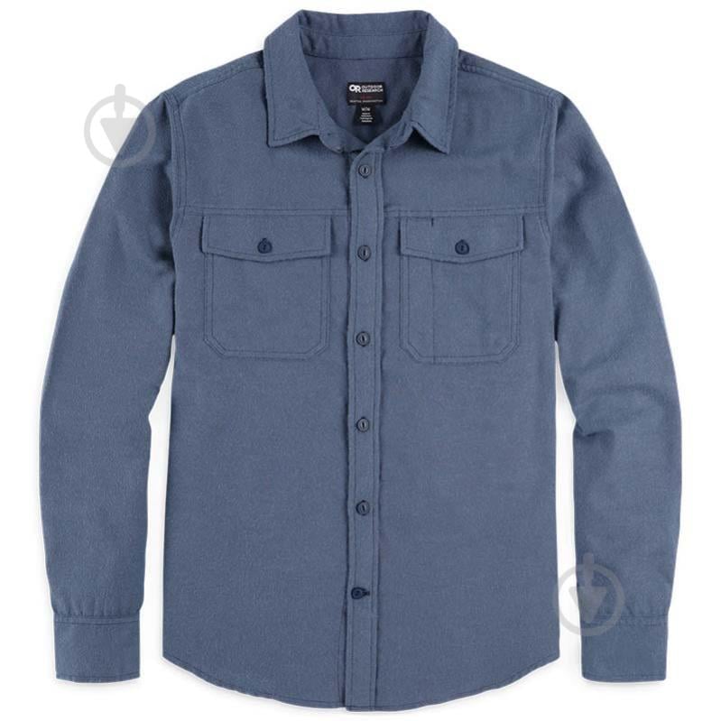 Рубашка Outdoor Research MEN'S FEEDBACK LIGHTWEIGHT FLANNEL SHIRT 300124-1400 р. 2XL синий - фото 4