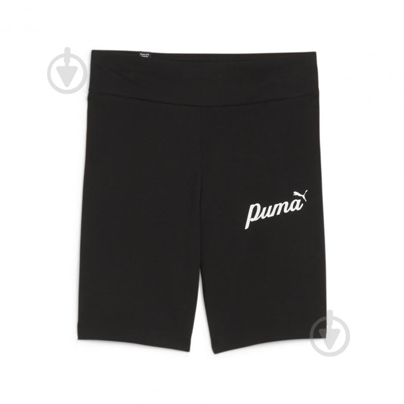 Шорти Puma ESS+ BLOSSOM SHORT TIGHT G 67941201 р. 128 чорний - фото 1