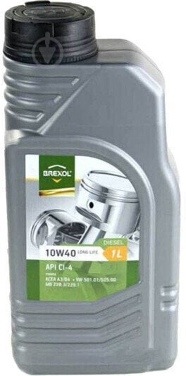 Масло моторн. BREXOL 10W40 CI-4 DIESEL Long Life (Каністра 1л) Масло моторн. BREXOL 10W40 CI-4 DIESEL Long Life (Каністра 1л)