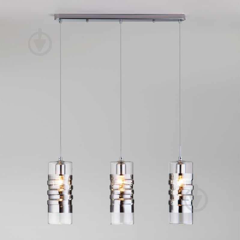 ВИТРИНА! Подвес Strotskis Block 3x60 Вт E14 хром 50185/3 - фото 1