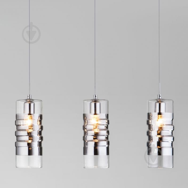 ВИТРИНА! Подвес Strotskis Block 3x60 Вт E14 хром 50185/3 - фото 6