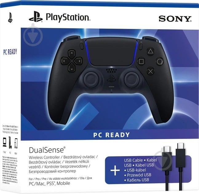 Геймпад Sony PlayStation Dualsense BT Midnight Black (1000051651) - фото 7 Геймпад Sony PlayStation Dualsense BT Midnight Black (1000051651) - фото 7