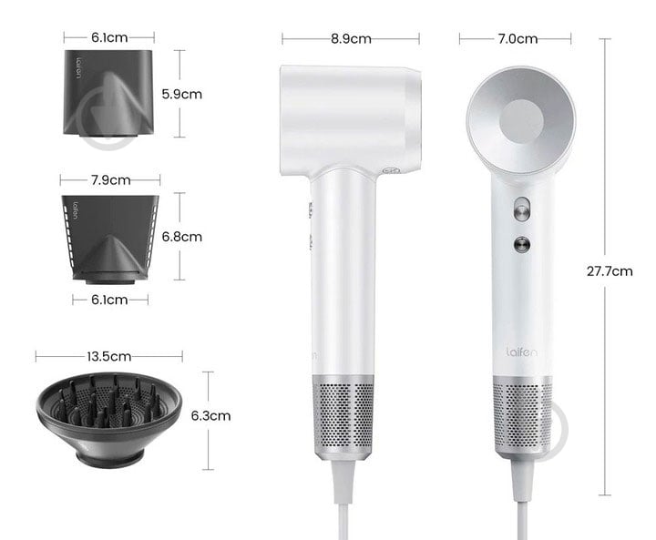 Фен Laifen Swift Special 1HD50-G-EU-WH-004 - фото 8 Фен Laifen Swift Special 1HD50-G-EU-WH-004 - фото 8