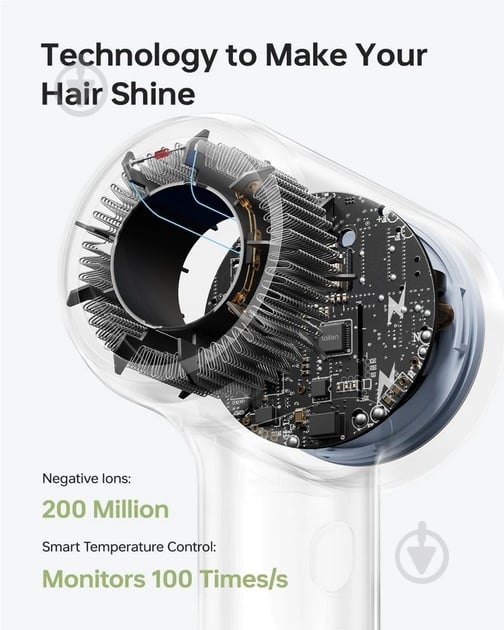 Фен Laifen MINI 1HD31-S-EU-BE-001 голубой - фото 9