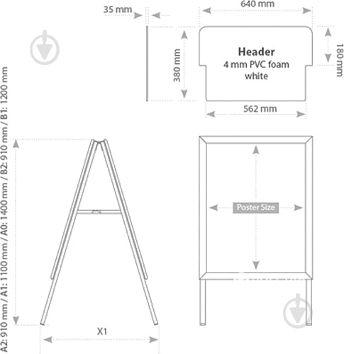 Штендер 2х3 TZS/A2 - фото 2
