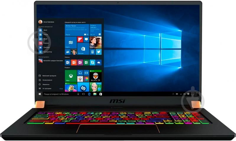 Ноутбук MSI GS75 Stealth 17,3" (GS7510SGS-828UA) black - фото 1