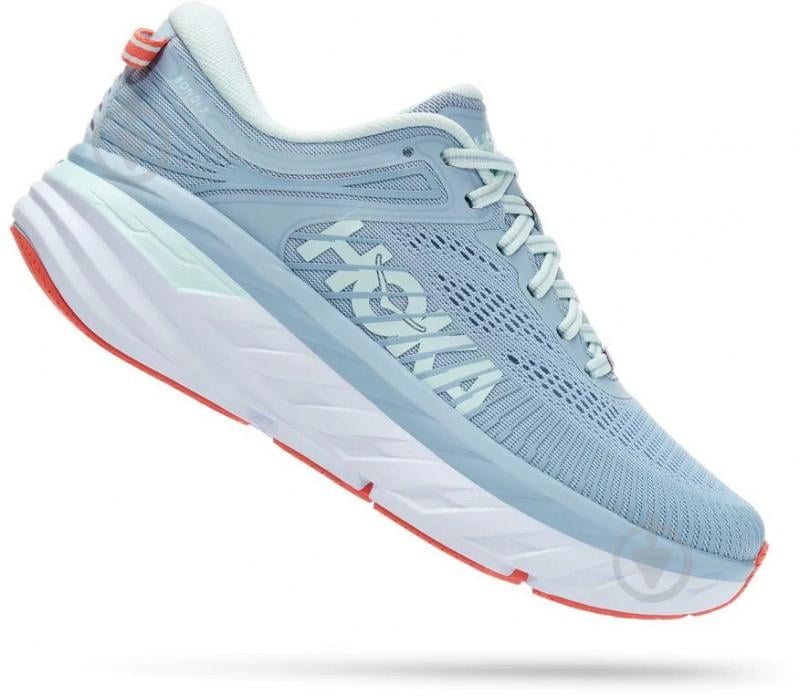 Кроссовки женские Hoka BONDI 7 1110519|22 BFBG р.40 2/3 голубые - фото 2