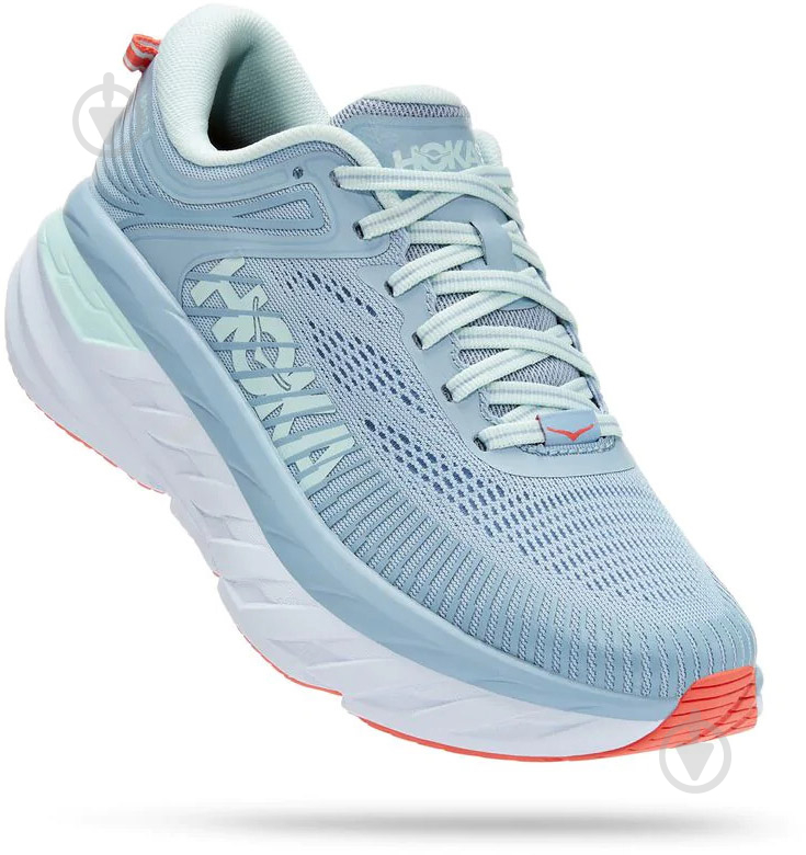 Кроссовки женские Hoka BONDI 7 1110519|22 BFBG р.40 2/3 голубые - фото 3