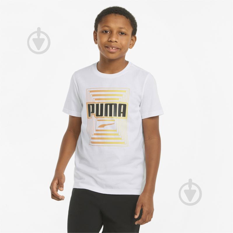 Футболка Puma Alpha Graphic Tee 84729202 белый - фото 1