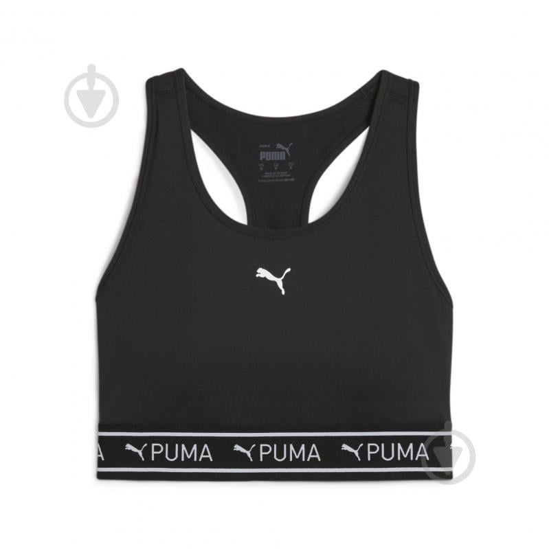 Бра Puma 4KEEPS ELASTIC BRA - P 52531901 р.S черный - фото 1