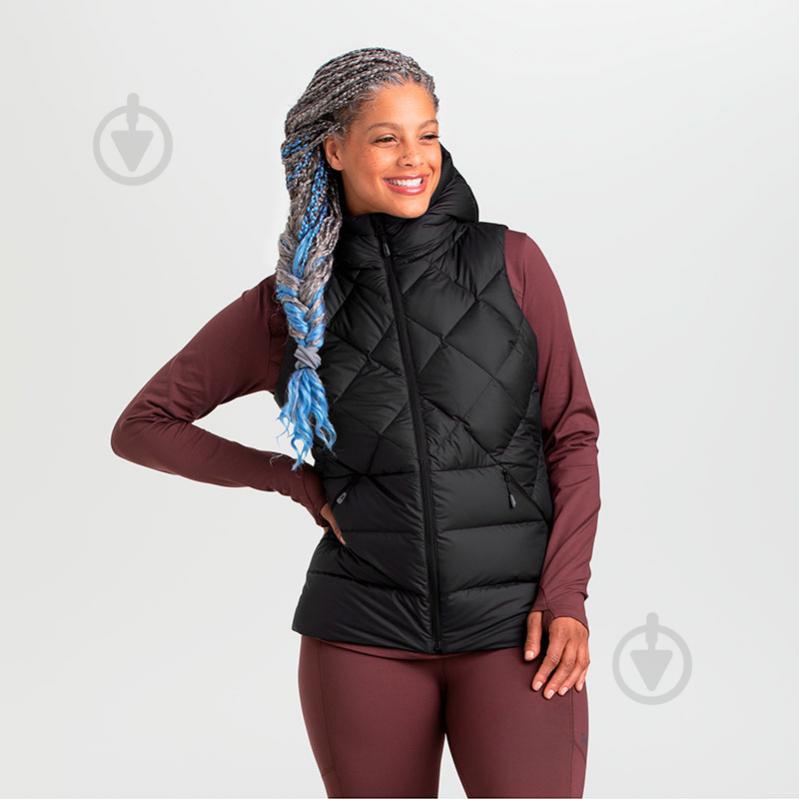 Жилет Outdoor Research WOMEN'S COLDFRONT HOODED DOWN VEST 283200-0001 р.M чорний - фото 2