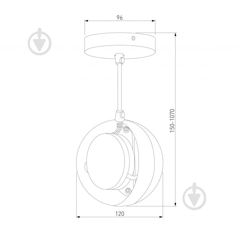 ВИТРИНА! Подвес Strotskis DLN050 1x13 Вт GX53 серебро/белый - фото 4