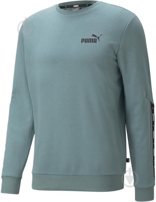 Свитшот Puma ESS+ Tape Crew 84738450 р. XL зеленый - фото 4