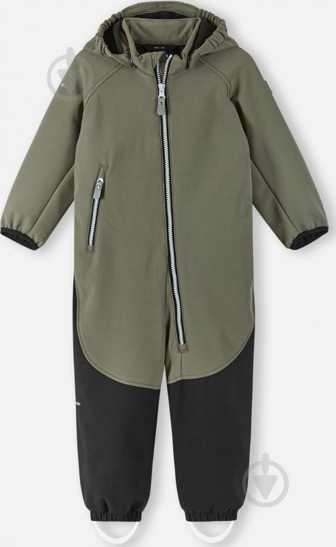 Комбинезон для мальчиков Reima Softshell Mjosa р.80 темно-зеленый 5100006B-8920 - фото 1