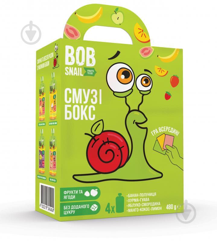 Сік-смузі Bob Snail смузі бокс з коміксом к/у 4х120г - фото 2