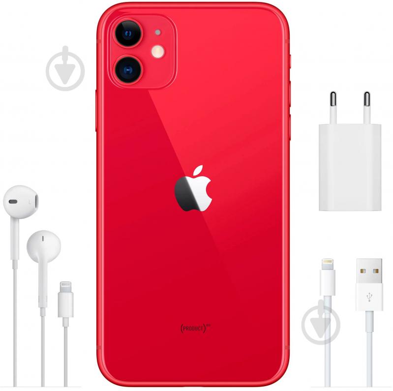 Смартфон Apple IPhone 11 128GB red (MWM32FSA) - фото 5