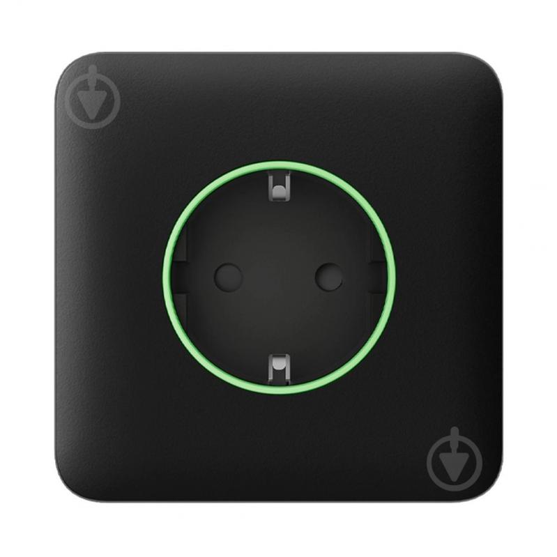 Панель передняя Ajax SoloCover (type F) для встроенной розетки черный - фото 1